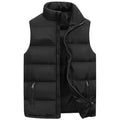 Mens Vest Jacket Warm Sleeveless Jackets Winter Waterproof Zipper Coat Autumn Stand-up Collar Casual Waistcoat Brand Clothing 