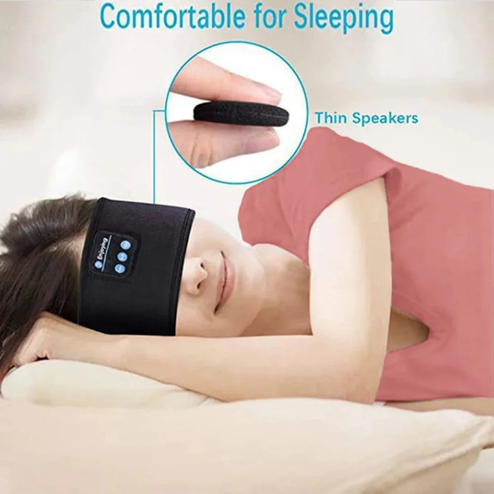 New bluetooth sleep headset wireless headphones music eye mask sleep sports headband outdoor running yoga headband 