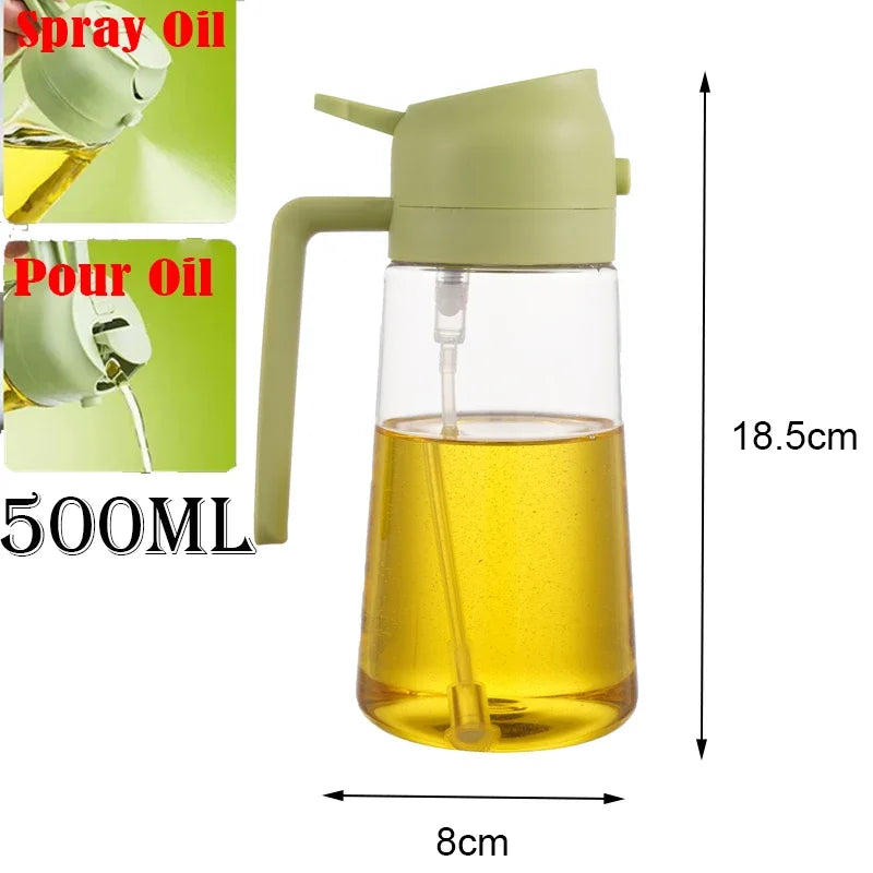 Plastic Spray Oil Sprayer Bottle Spray Oil Dispenser Oil Jar Cruet BBQ Kitchen Baking Roasting Picnic Kitchen Tool 