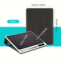 Eye-Friendly Blue-Light Free LCD Writing Tablet, Flip Case Stand Design, One-Clear Erase Portable Paperless Board For Kids Learning & Office Draft