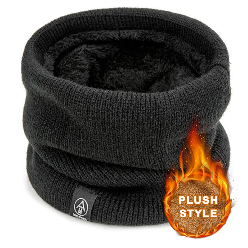 Fashion Soft Knitted Neck Warmer Sport Scarf Women Men Face Cover Winter Skating Running Warm Scarves Thick Cold-proof Collar 