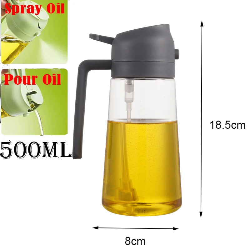 Plastic Spray Oil Sprayer Bottle Spray Oil Dispenser Oil Jar Cruet BBQ Kitchen Baking Roasting Picnic Kitchen Tool 