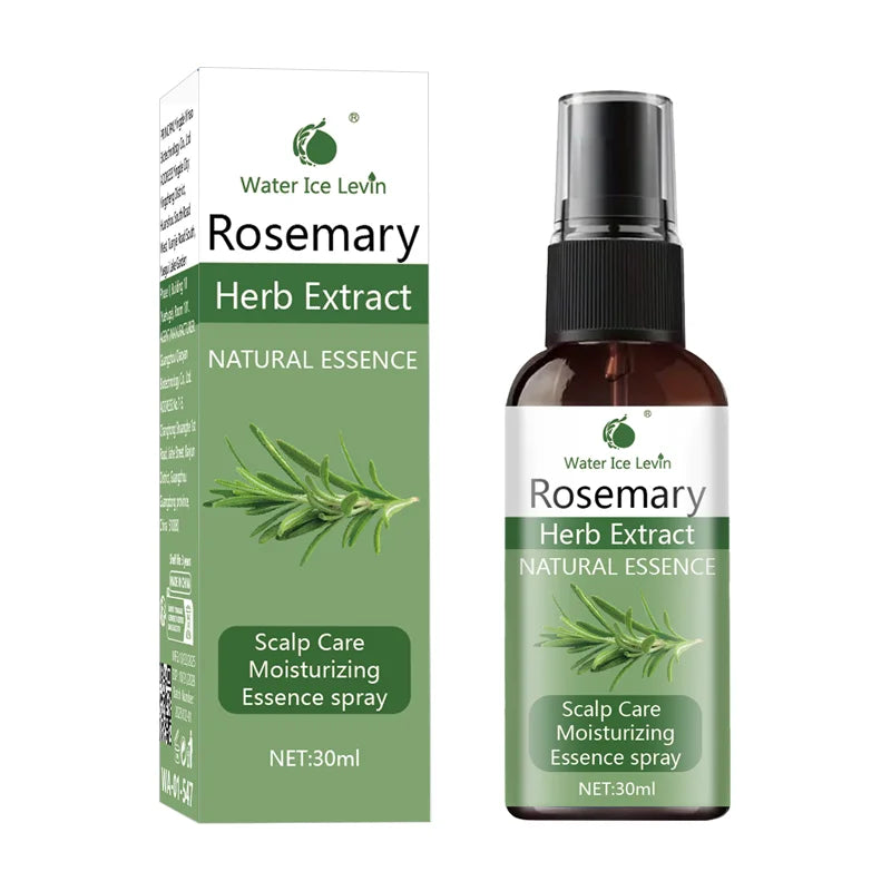 Winter Rosemary Scalp Spray - Peppermint & Biotin Essence, Hydrates & Strengthens Hair, Refreshing Scalp Care for Healthy Hair