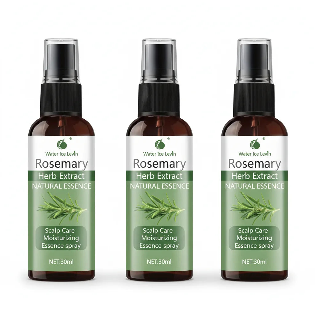 Winter Rosemary Scalp Spray - Peppermint & Biotin Essence, Hydrates & Strengthens Hair, Refreshing Scalp Care for Healthy Hair