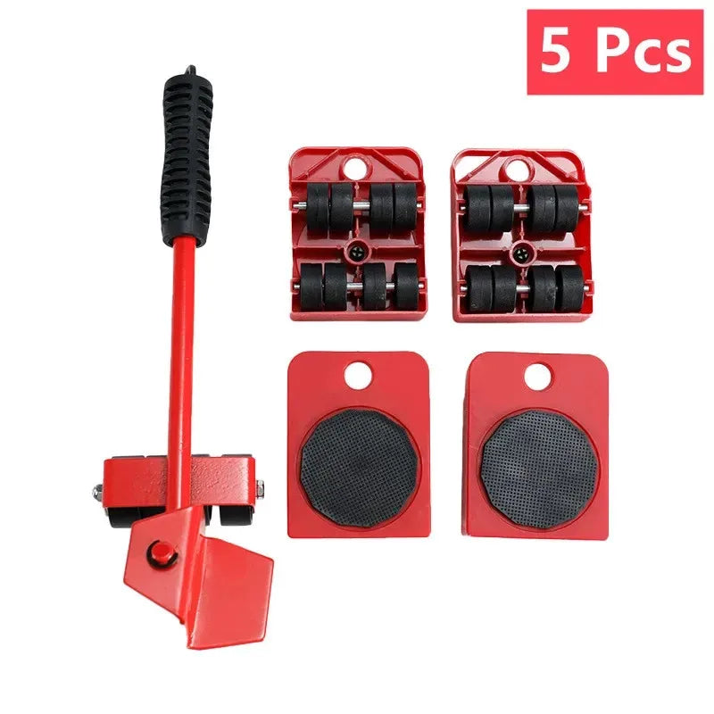 Heavy Duty Furniture Mover Set - 2/4/5pcs Multipurpose Roller Sliders for Effortless Lifting & Moving, Hardwood Floor Protector 