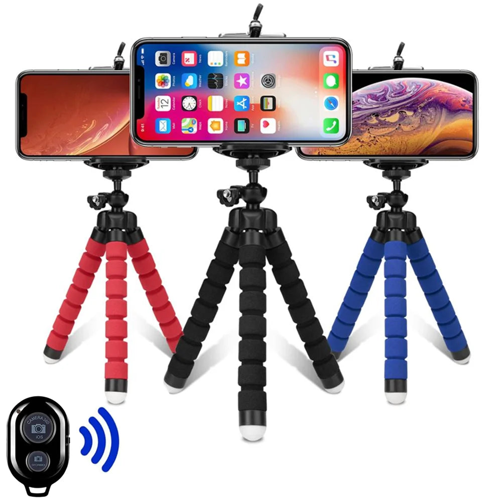 Tripods Tripod For Phone Mobile Camera Holder Clip Smartphone Monopod Tripe Stand Octopus Mini Tripod Stativ For Phone 