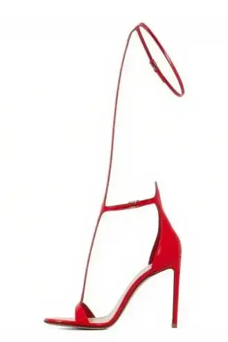2025 Sexy T-Strap Summer Women's Sandals Gold Heel Sandales Female Thin High Heels 10cm 12cm High Heel Sandals 44 