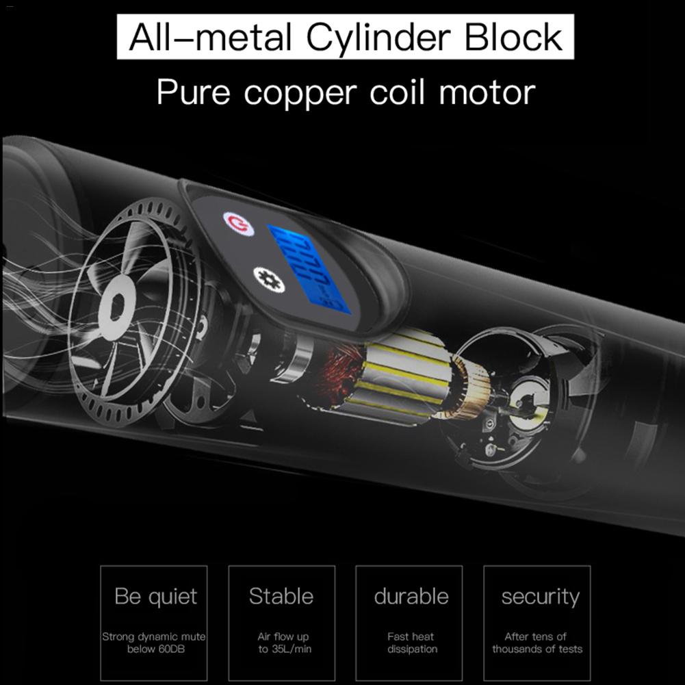 Portable Car Air Pumps Electric Tire Inflator Car Bike Bicycle Pump Auto Car Wireless Inflatable Pump Bombas de aire portátiles para coche, inflador eléctrico de neumáticos, bomba para coche, bicicleta, inflador inalámbrico para coche.
