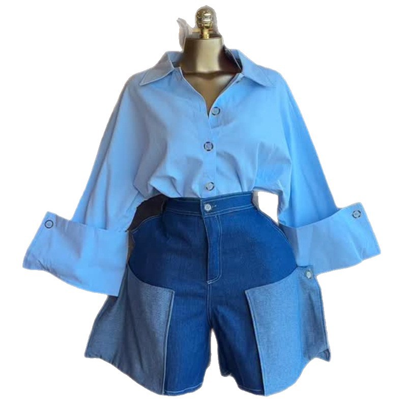 Turn-down Collar Designer-style Niche Versatile Solid-color Shirt