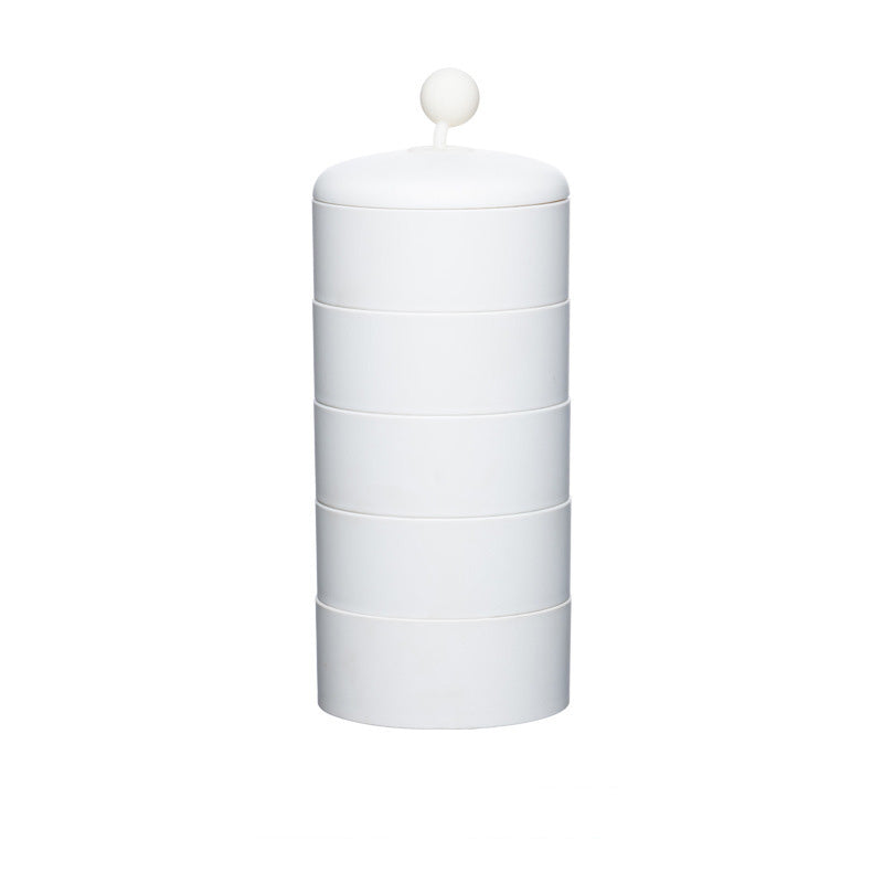 Bijoux Boite De Rangement Maquillage Organisateur Boucle D'oreille Presentoir Bracelet Collier Boite En Plastique Grande Capacite 360 ​​Degres Rotation