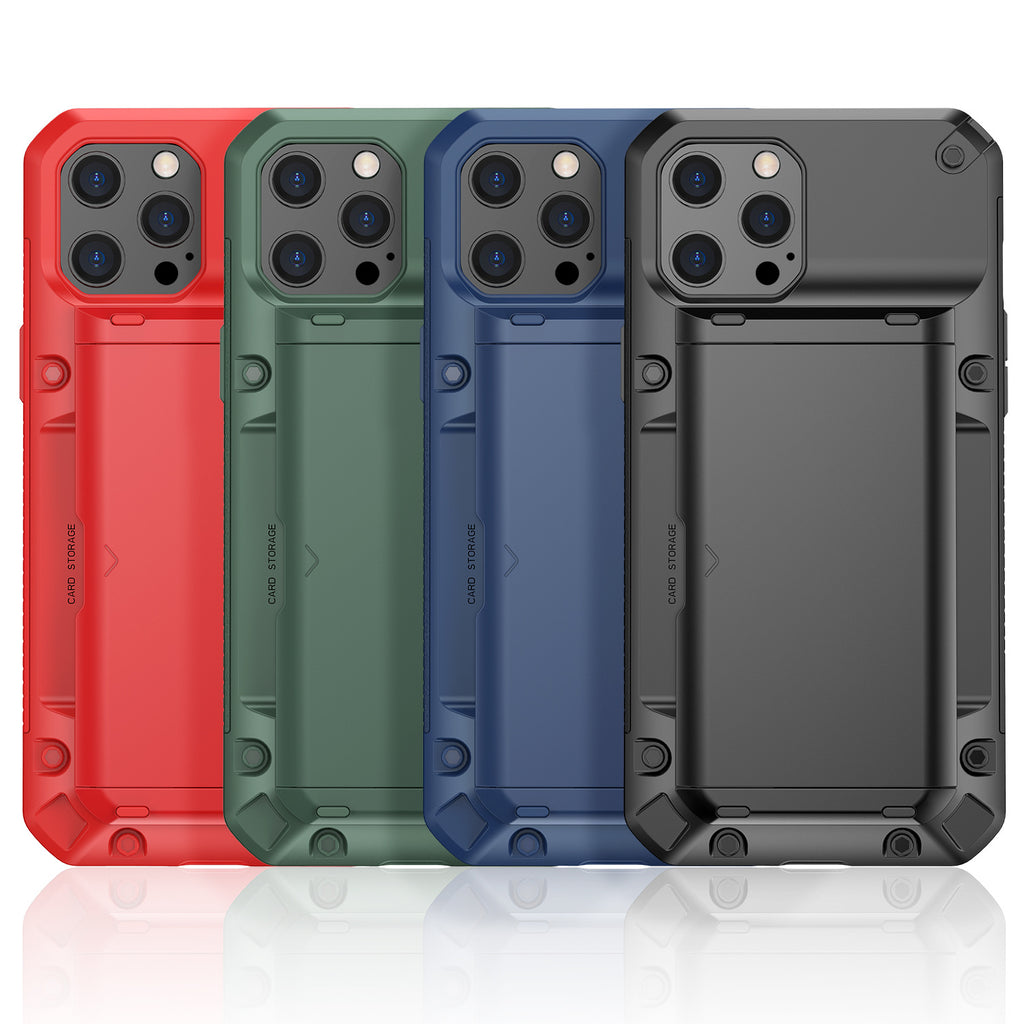 Suitable For Apple 12 Promax Mobile Phone Case Full Cover Plug-in Card