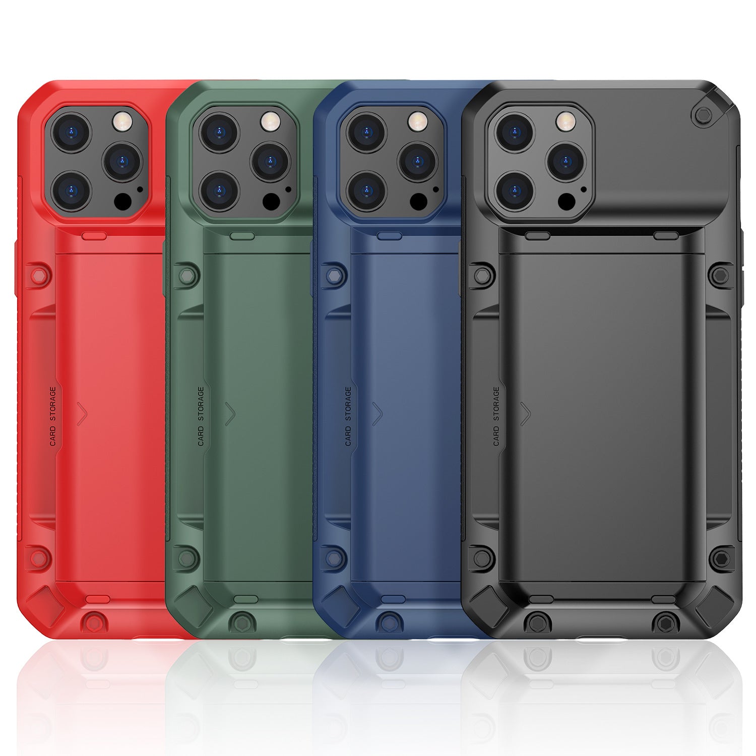 Suitable For Apple 12 Promax Mobile Phone Case Full Cover Plug-in Card