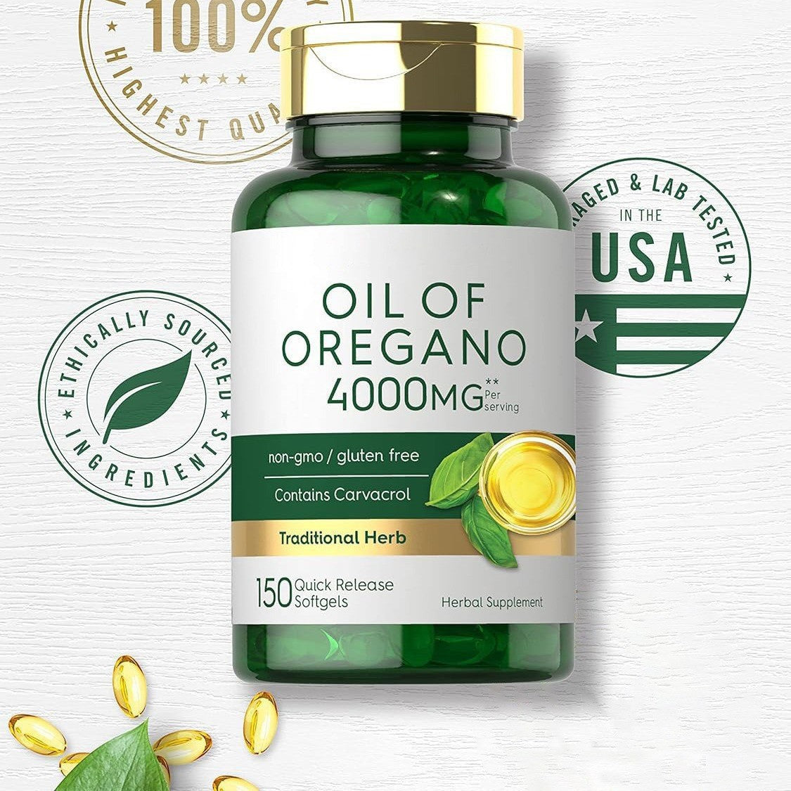 Health Care Products Oregano Oil Capsule Dietary Supplement Soft Capsules pastillas de orégano