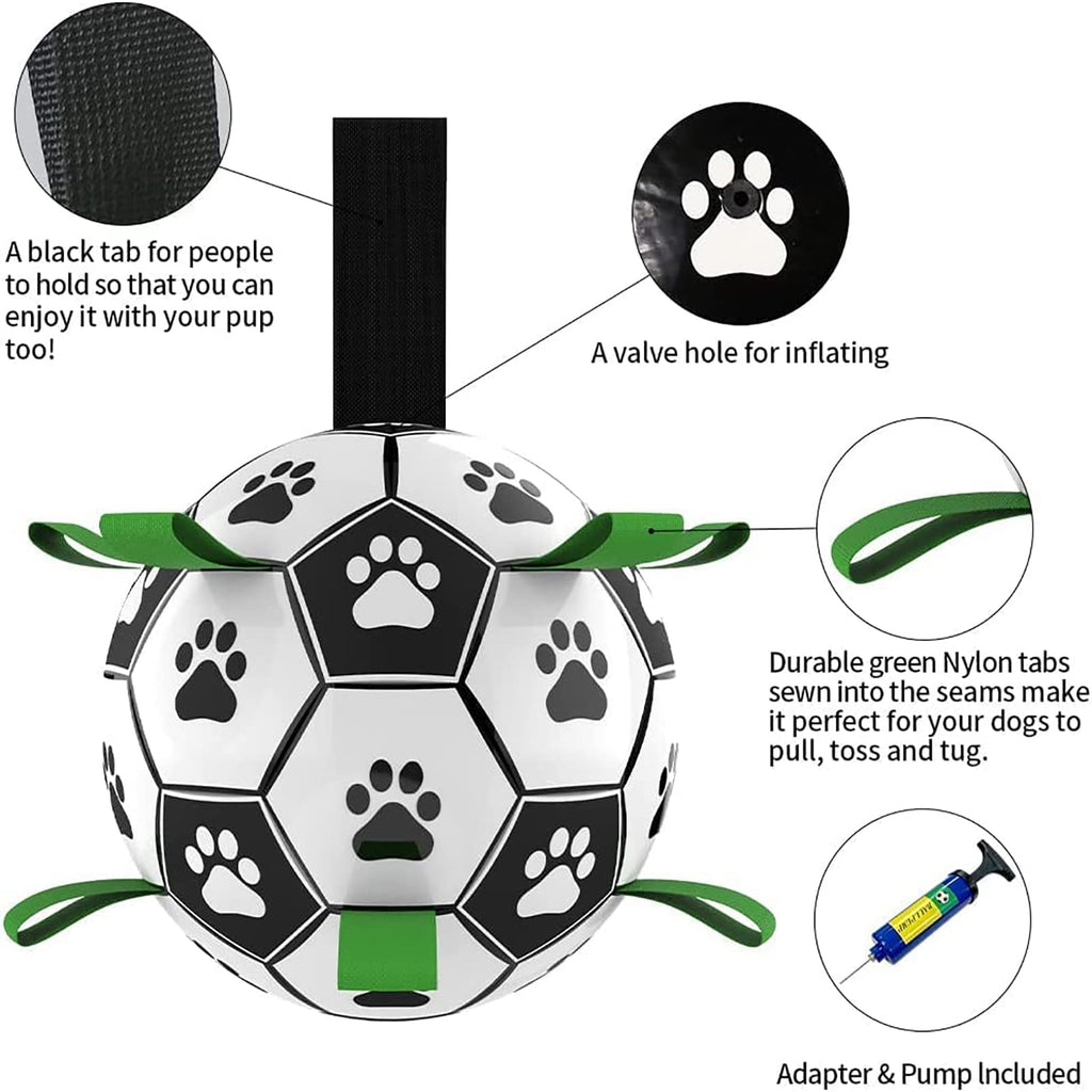 Interactive Dog Football Toy Soccer Ball Inflated Training Toy For Dogs Outdoor Border Collie Balls For Large Dogs Pet Supplies dog toy
