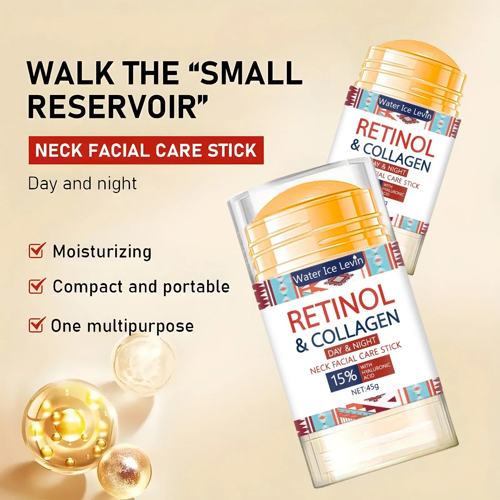 Retinol Lifting Firming Cream Stick Collagen Smooth wrinkles Face Cream For Moisturizer Whitening Brighten Skin Product