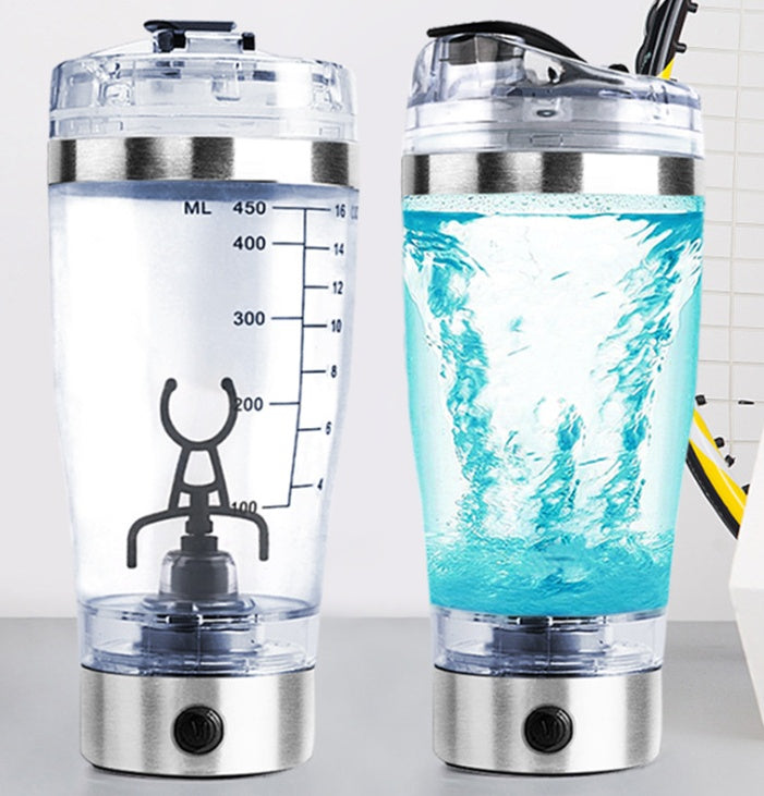Electric Protein Shake Stirrer USB Shake Bottle Milk Coffee Blender Kettle Sports And Fitness Charging Electric Shaker Cup Creativo Usb CARGA AUTOMÁTICA taza de mezcla eléctrica taza de café leche