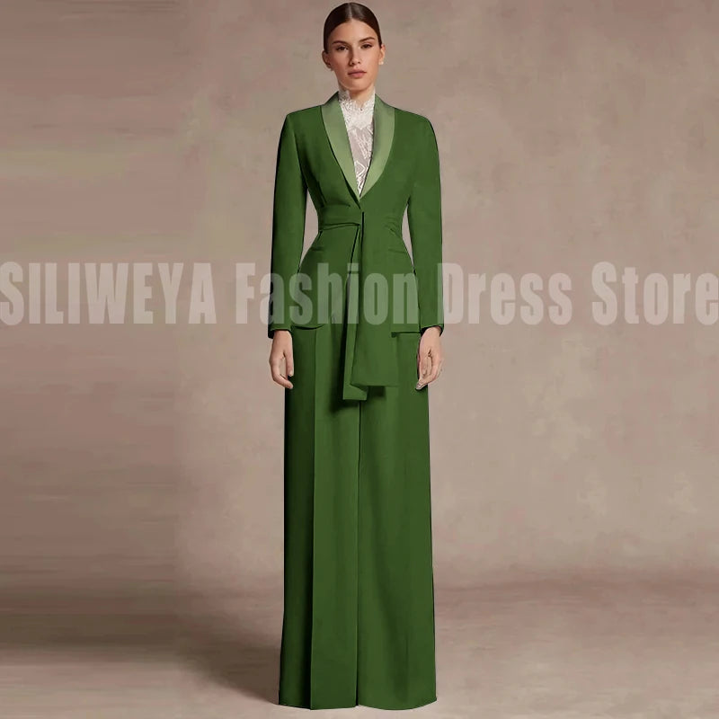 Fashion Office Lady Blazer Pants Female Suit Formal White Jacket Trouser Business Work Wear 2 Piece Set Conjuntos De Mujer