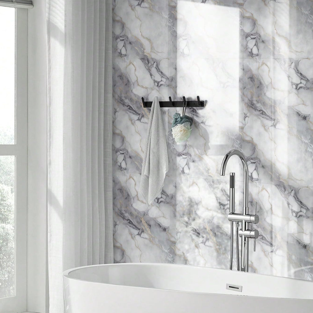 12 Pcs  Ceramic Tile Wall Stickers Stick On Kitchen Bathroom Home Decor
