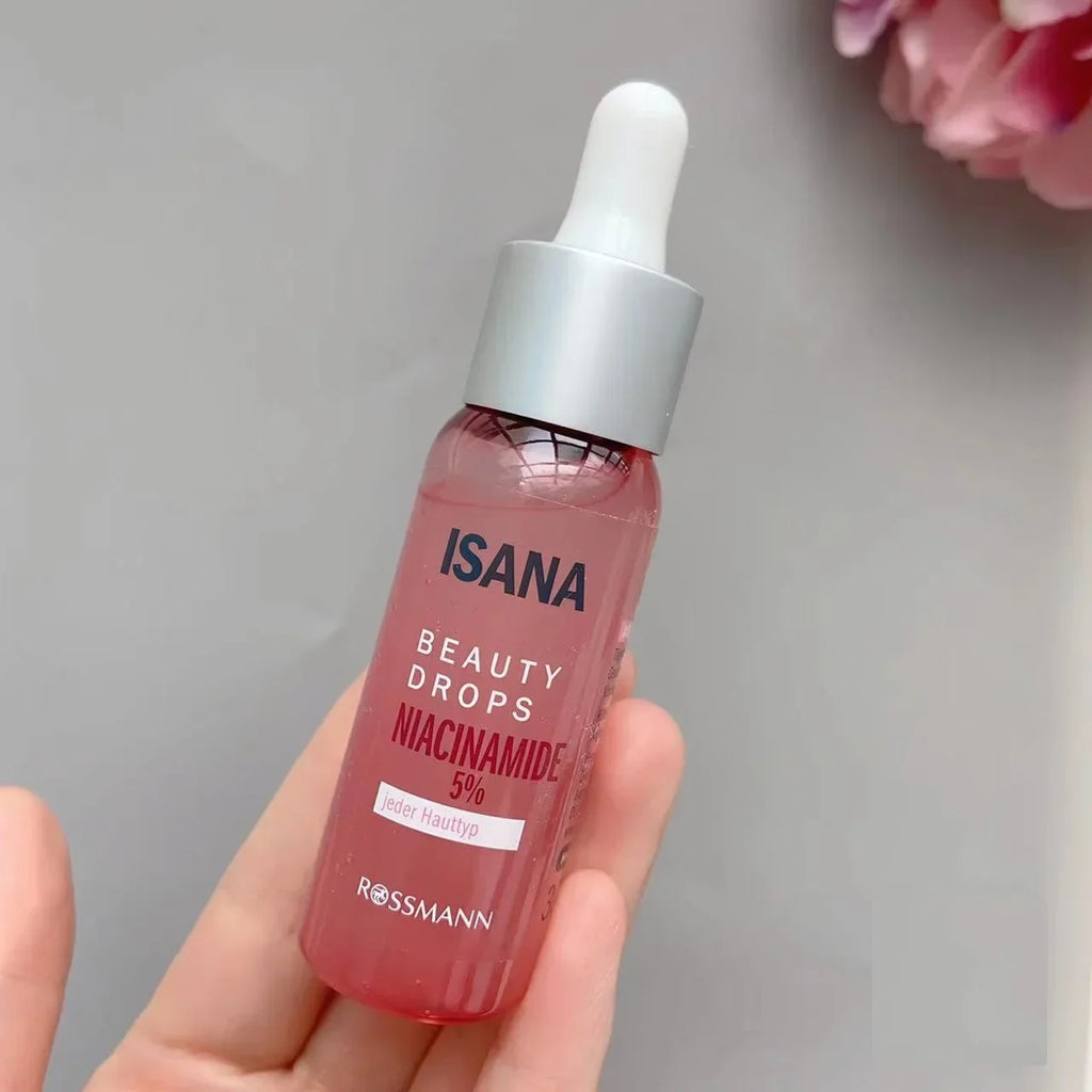 Germany ISANA Niacinamide Facial Serum 30ml Nourishing Moisturizing Brighten Skin Tone Repairing Illuminate Skin Whiten Products