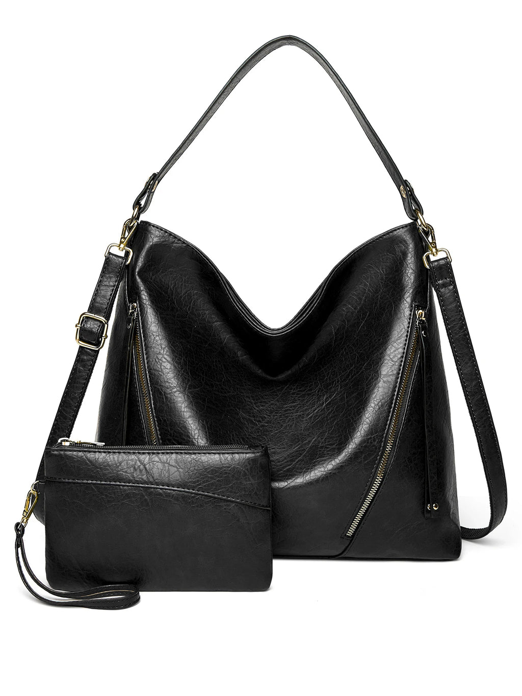 2-Piece Set Large-Capacity Fashionable Versatile New Style Women's Minimalist Handheld & Crossbody Bag