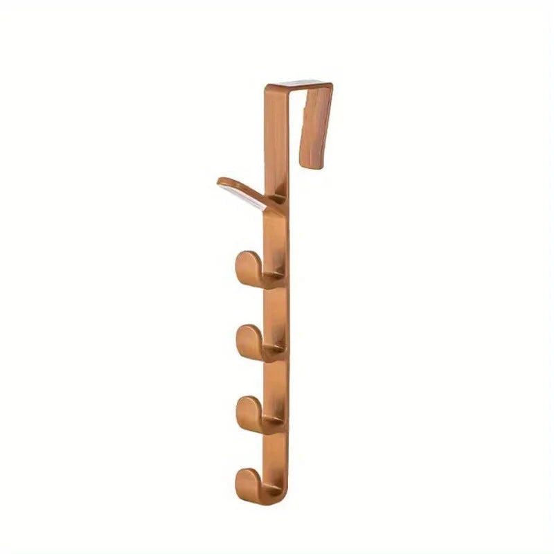 1pcs Bedroom Door Hanger Clothes Hanging Rack Over The Door Plastic Home Storage Organization Hooks, Purse Holder For Bags Rails 