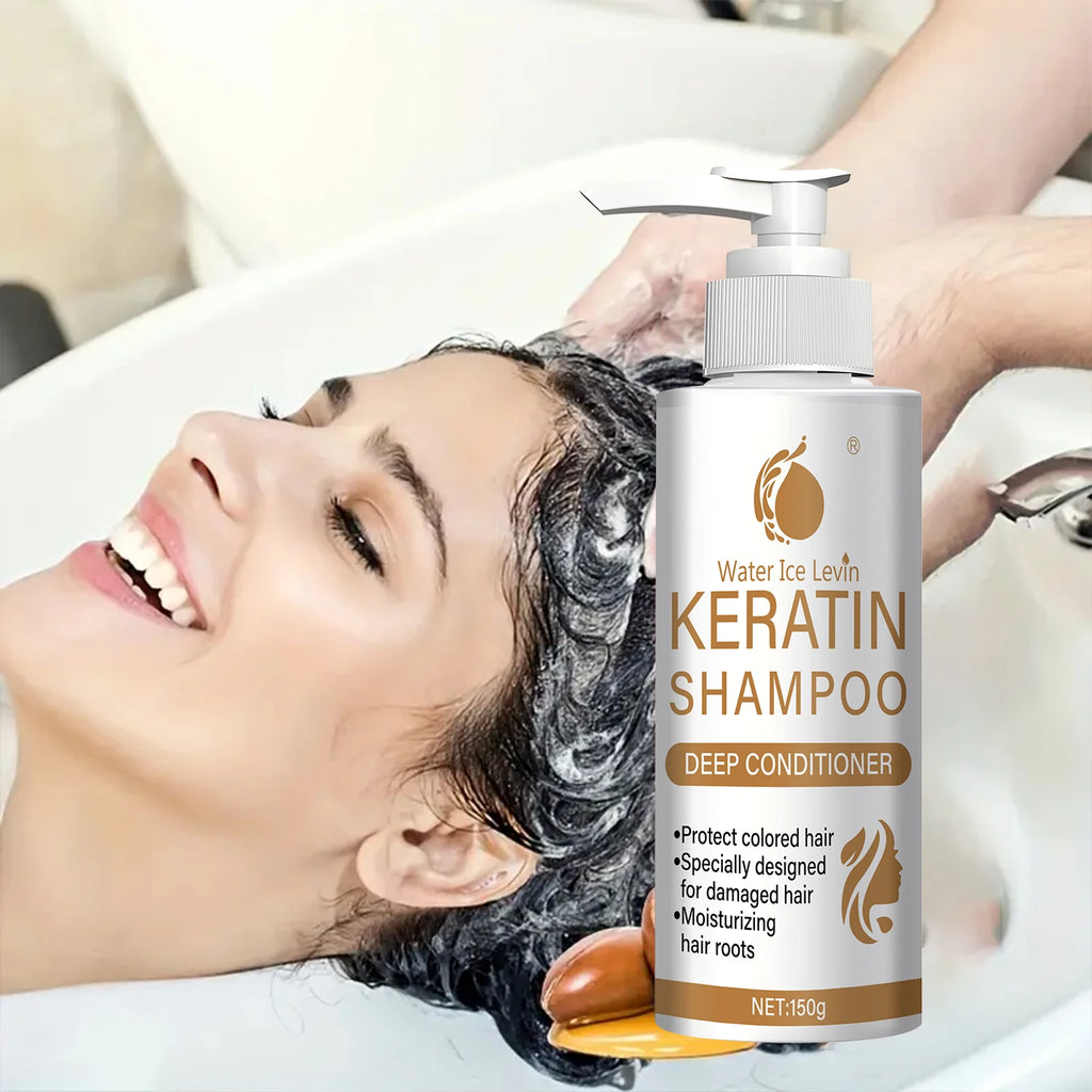 Keratin & Collagen Shampoo for Damaged Hair, Deep Conditioning Repair, Color Safe & Moisturizing, with Biotin, Fast Shipping