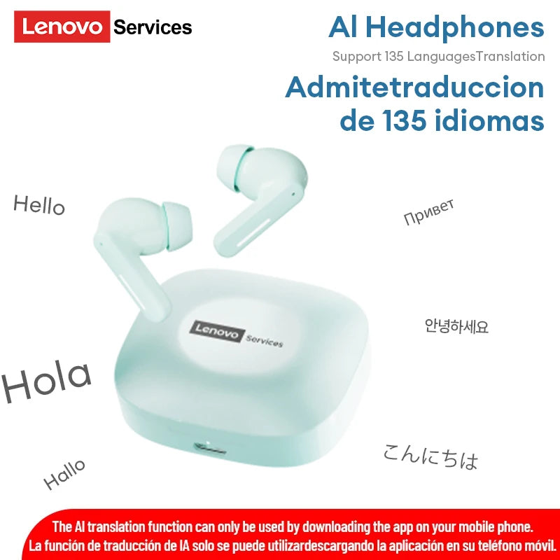 2026 Lenovo Original LE209 Wireless Earphones TWS Bluetooth 6.0 In Ear Earbuds Long Battery Life Earphones Mic Stereo ENC Noise 