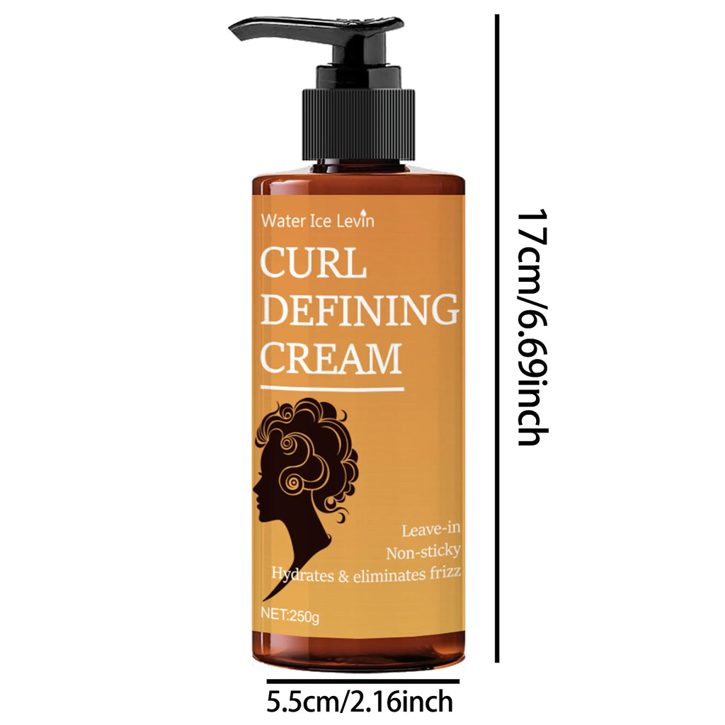 Moisturizing and Defining Curling Enhancer, Suitable for Dry Hair, Suitable for Men and Women, 100g, Hair Care Essentials | Glossy Surface | Moisturizing Cream