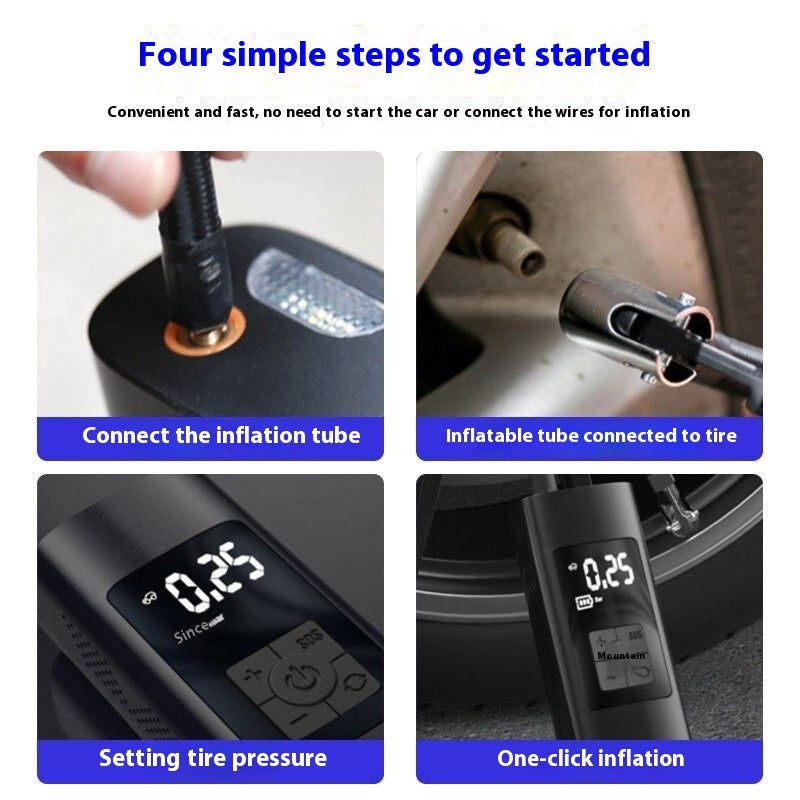 Vehicle Air Digital Display Portable Wireless Tire