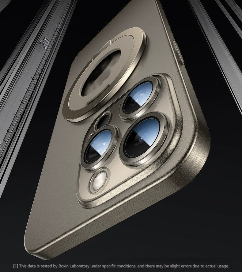 Creative Phone Case Pivot Protective Cover Advanced Magnetic Transparent Silicone Drop-resistant