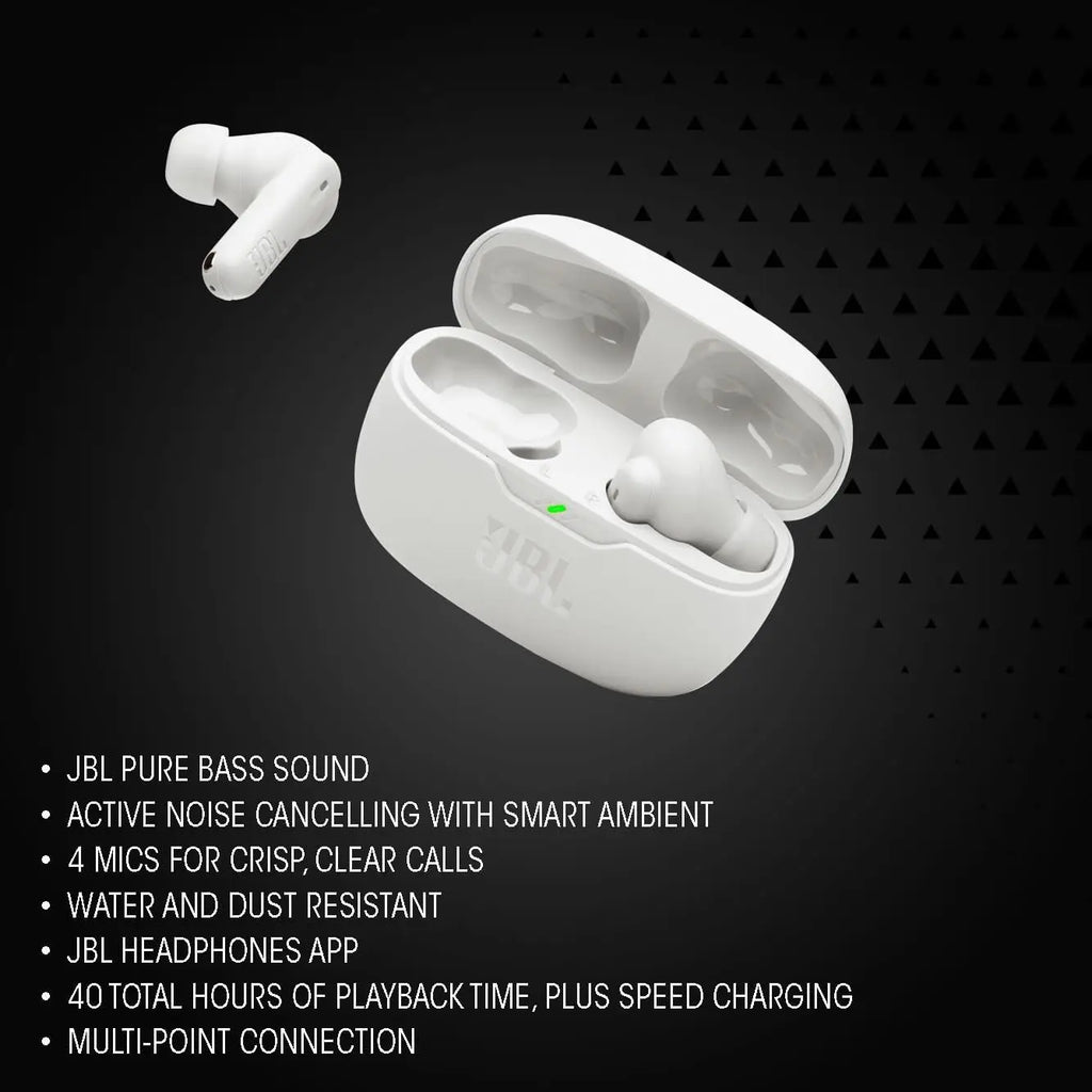 JBL WAVE BEAM 2 Original Authentic Wireless Bluetooth Headset Semi-in-ear Noise Reduction Waterproof Portable Sports Headphones