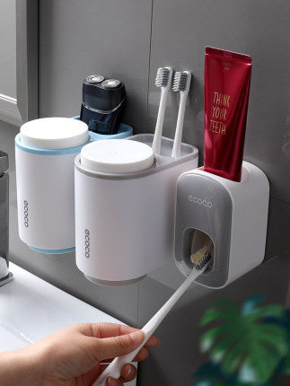 Wall Mounted Automatic Toothpaste Holder Bathroom Accessories Set Dispenser dispensador para baño