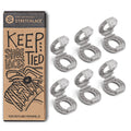 Gray Knot Bow Clip Shoelace Accessory