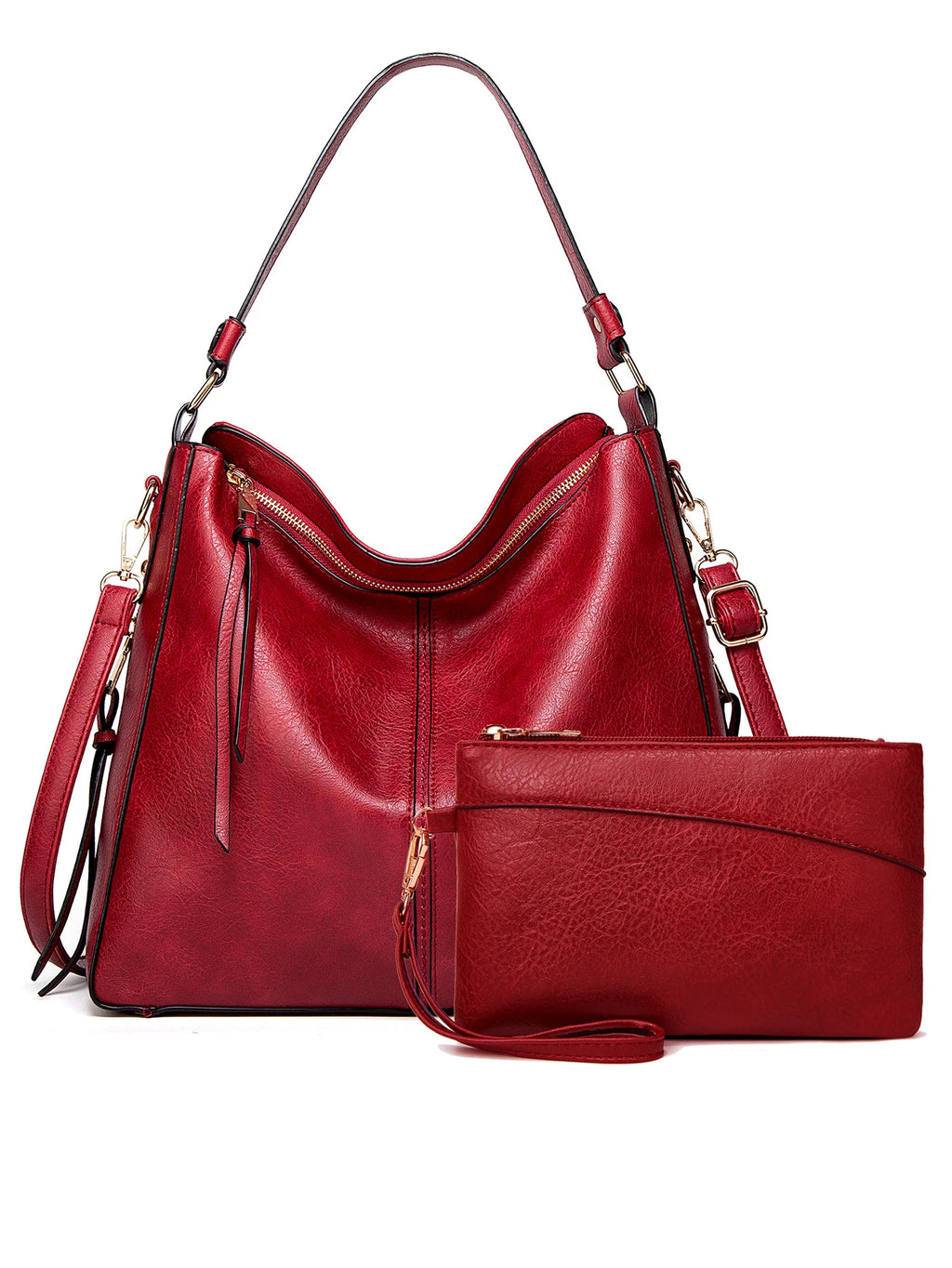 2-Piece Set Large-Capacity Fashionable Versatile New Style Women's Minimalist Handheld & Crossbody Bag