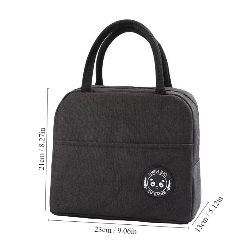 Handheld Insulated Bag Waterproof Fresh Aluminium Foil Bento Box Student Bento Bag Travel Home Storage Bag