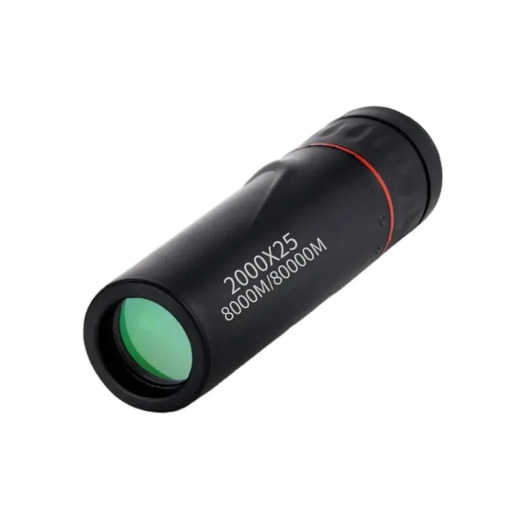 New 2000x25 HD Monocular Telescope Mini Portable Mobile Phone Telescope with Holder Camping Hunting Birdwatching Telescope