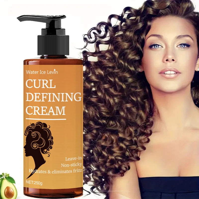 Moisturizing and Defining Curling Enhancer, Suitable for Dry Hair, Suitable for Men and Women, 100g, Hair Care Essentials | Glossy Surface | Moisturizing Cream