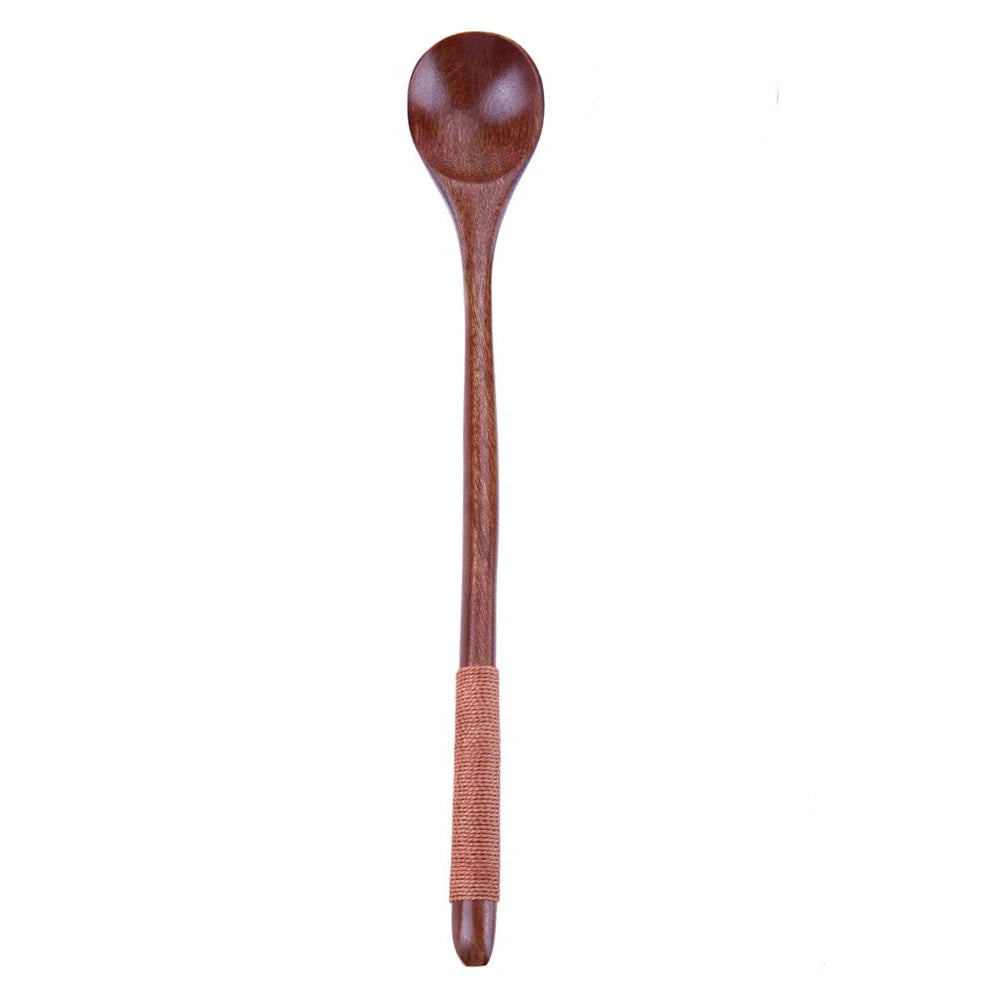 Wood Cooking Utensil Tea Leaf Matcha Sticks Teaware Spice Gadget Spoon Teaware Black Bamboo Kitchen Tool 180*10*10mm