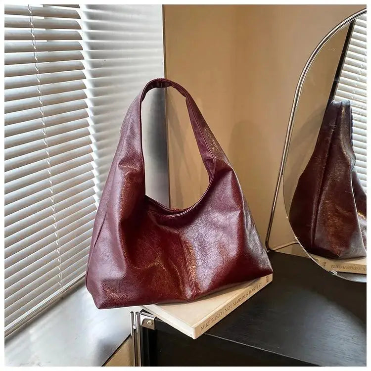 Large Capacity Womens Shoulder Bag Tote Crossbody Bag with Secure Buckle Durable and Fashionable