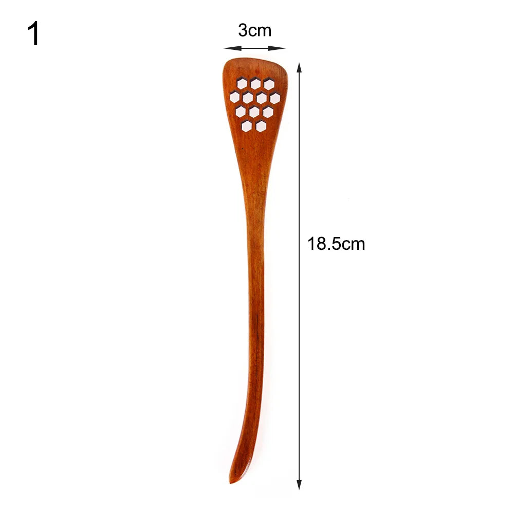 Wood Cooking Utensil Tea Leaf Matcha Sticks Teaware Spice Gadget Spoon Teaware Black Bamboo Kitchen Tool 180*10*10mm