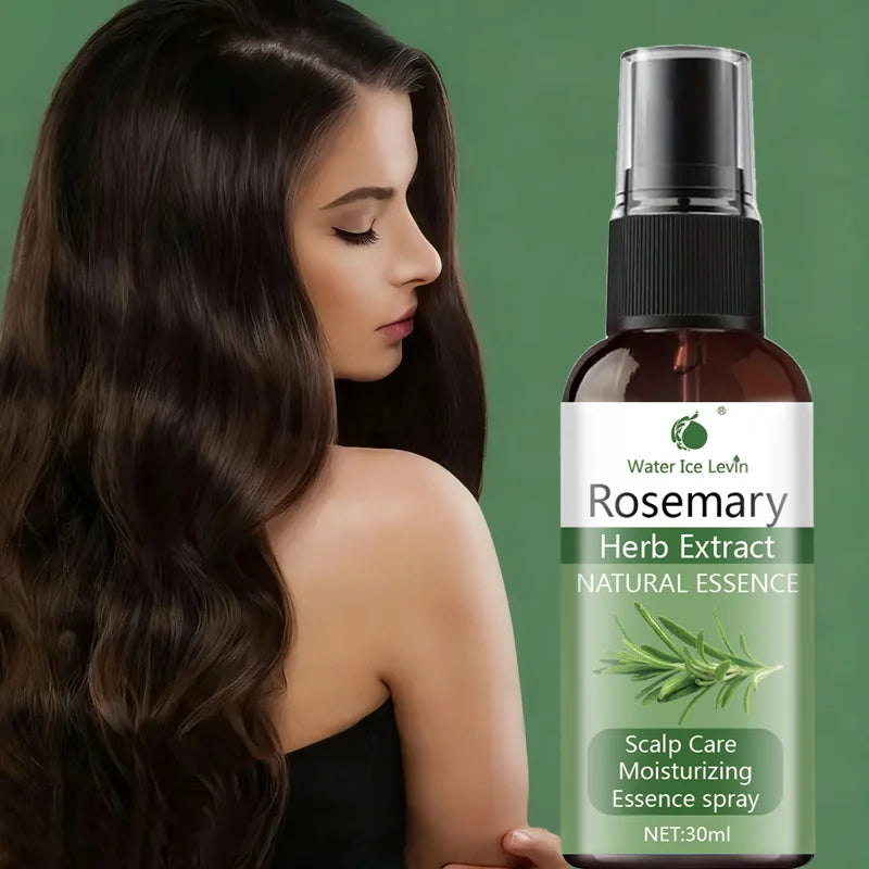 Winter Rosemary Scalp Spray - Peppermint & Biotin Essence, Hydrates & Strengthens Hair, Refreshing Scalp Care for Healthy Hair