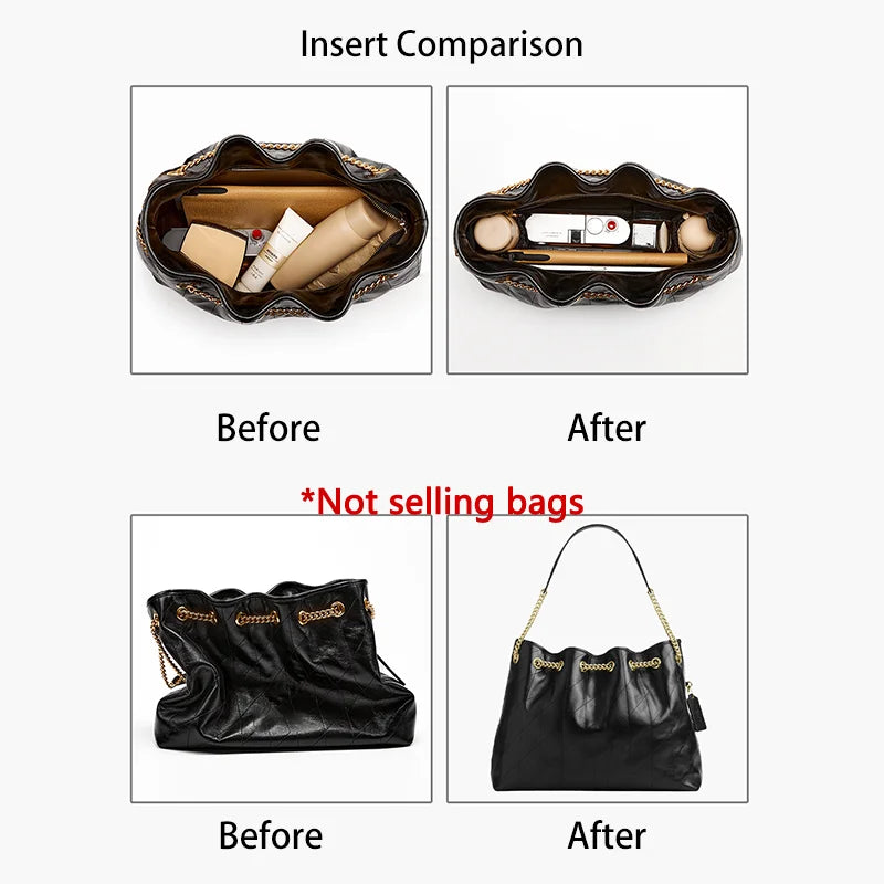 Bag Organizer Insert For Evelyn34 Durable Fashion Wateproof Gift Bag Support Storage Inner Modification Bag Accessories
