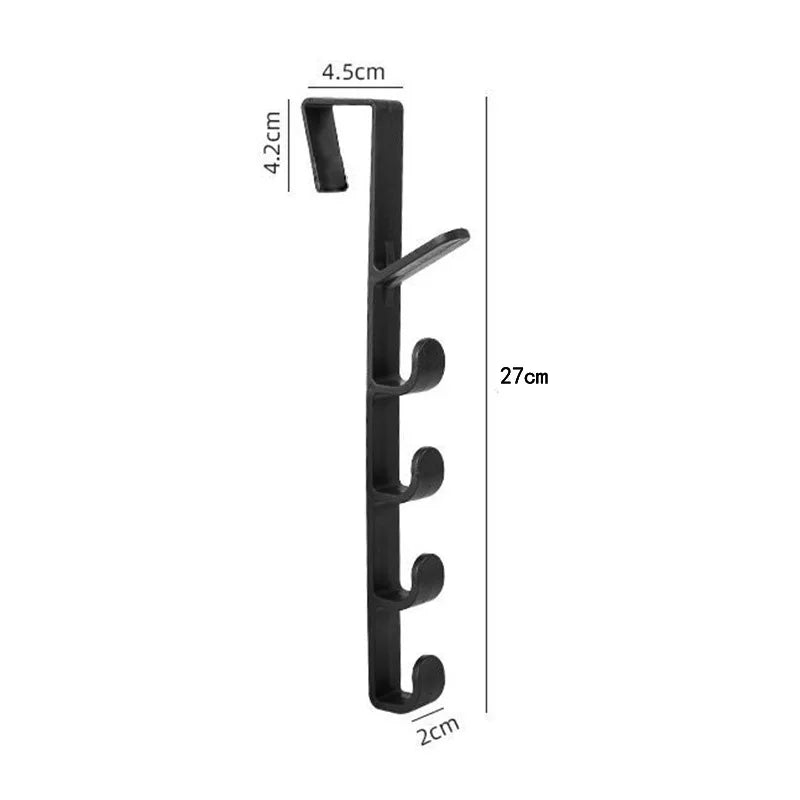 Behind the Door Coat Hook Hanger behind the Door Cabinet Wardrobe Bedroom Door Hook Storage Rack 