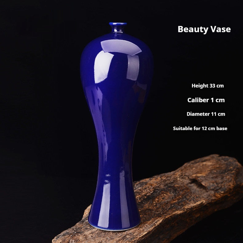 Home Decor Ceramic Color-Glazed Beauty Vase
