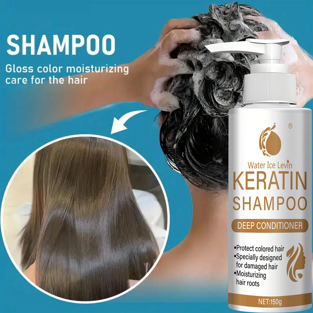 Keratin & Collagen Shampoo for Damaged Hair, Deep Conditioning Repair, Color Safe & Moisturizing, with Biotin, Fast Shipping