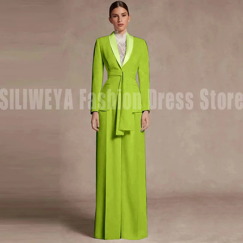 Fashion Office Lady Blazer Pants Female Suit Formal White Jacket Trouser Business Work Wear 2 Piece Set Conjuntos De Mujer