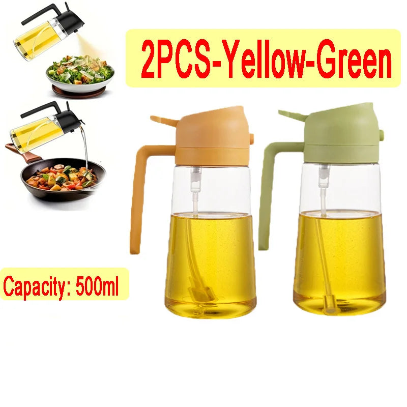 Plastic Spray Oil Sprayer Bottle Spray Oil Dispenser Oil Jar Cruet BBQ Kitchen Baking Roasting Picnic Kitchen Tool 