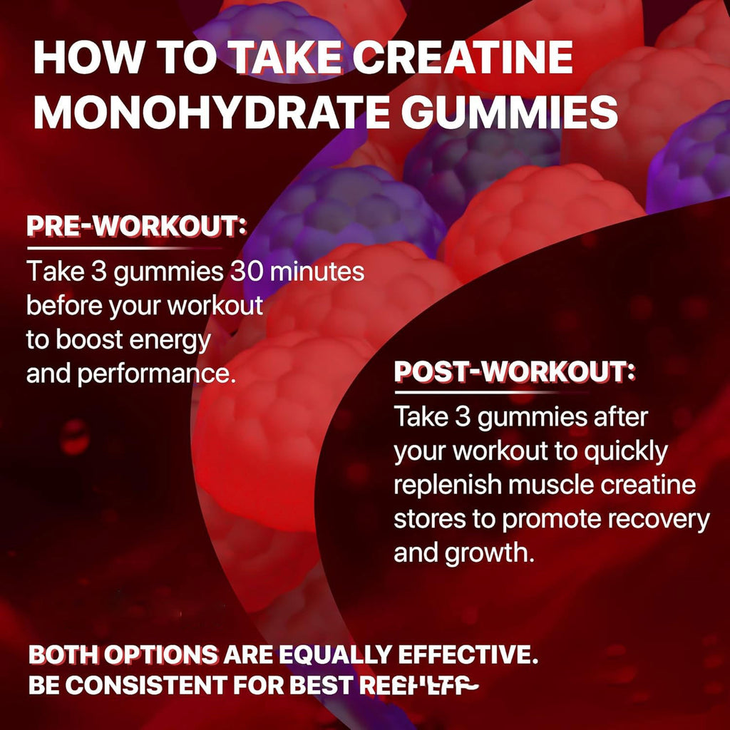 Creatine Gummies and Vitamins