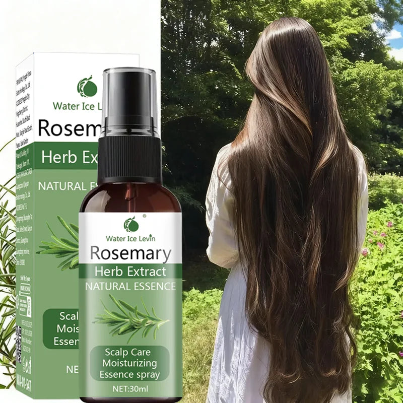 Winter Rosemary Scalp Spray - Peppermint & Biotin Essence, Hydrates & Strengthens Hair, Refreshing Scalp Care for Healthy Hair