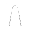 3pcs Stainless Steel Tongue Scraper U-shaped Metal Fresh Breath Cleaning Coated Tongue Toothbrush Oral Hygiene Care Tools